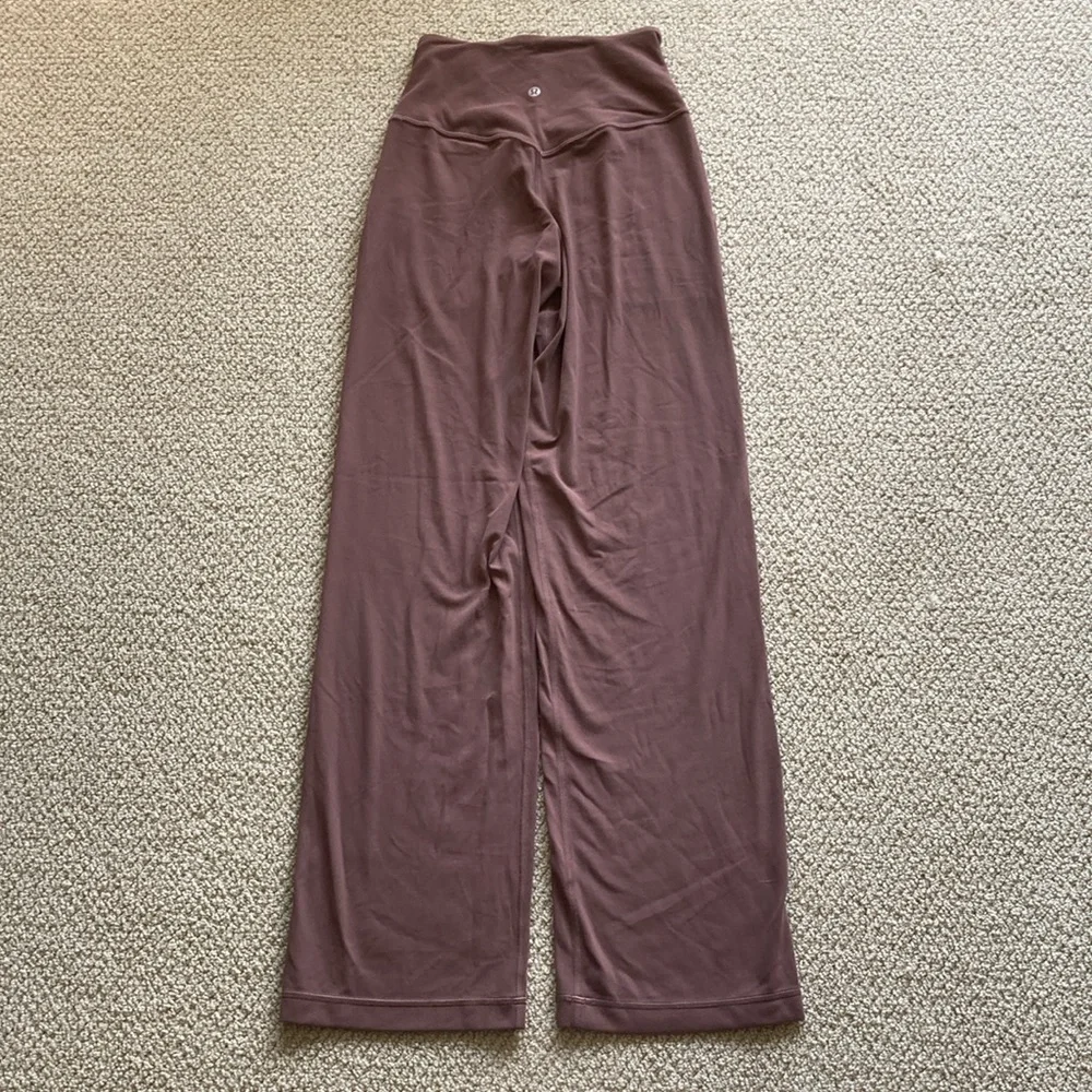 LULULEMON Align High Rise Wide Leg Pant 31” Dark Oxide Size 2 Nulu Soft VEUC - Picture 14 of 16